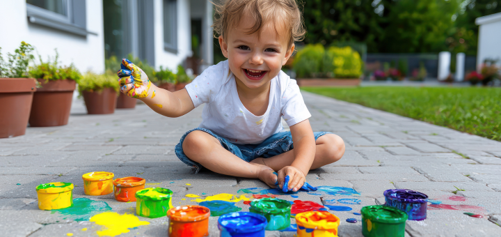Actividades sensoriales de verano para bebés