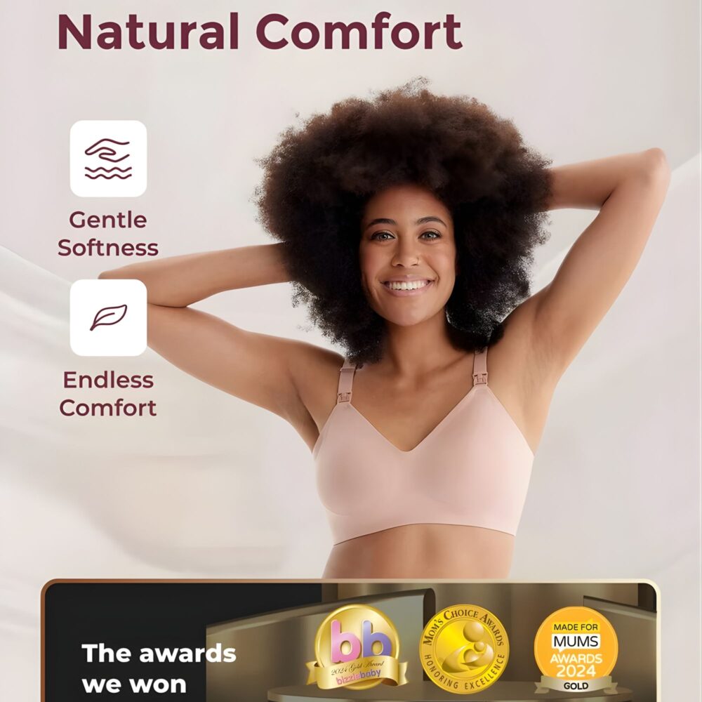 BRASIER SUJETADOR DE LACTANCIA ULTRA SUAVE SKIN TALLA L MOMCOZY