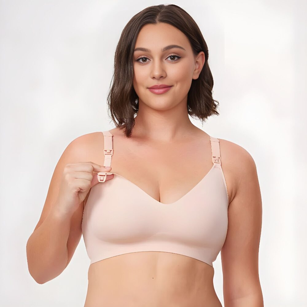 BRASIER SUJETADOR DE LACTANCIA ULTRA SUAVE SKIN TALLA L MOMCOZY