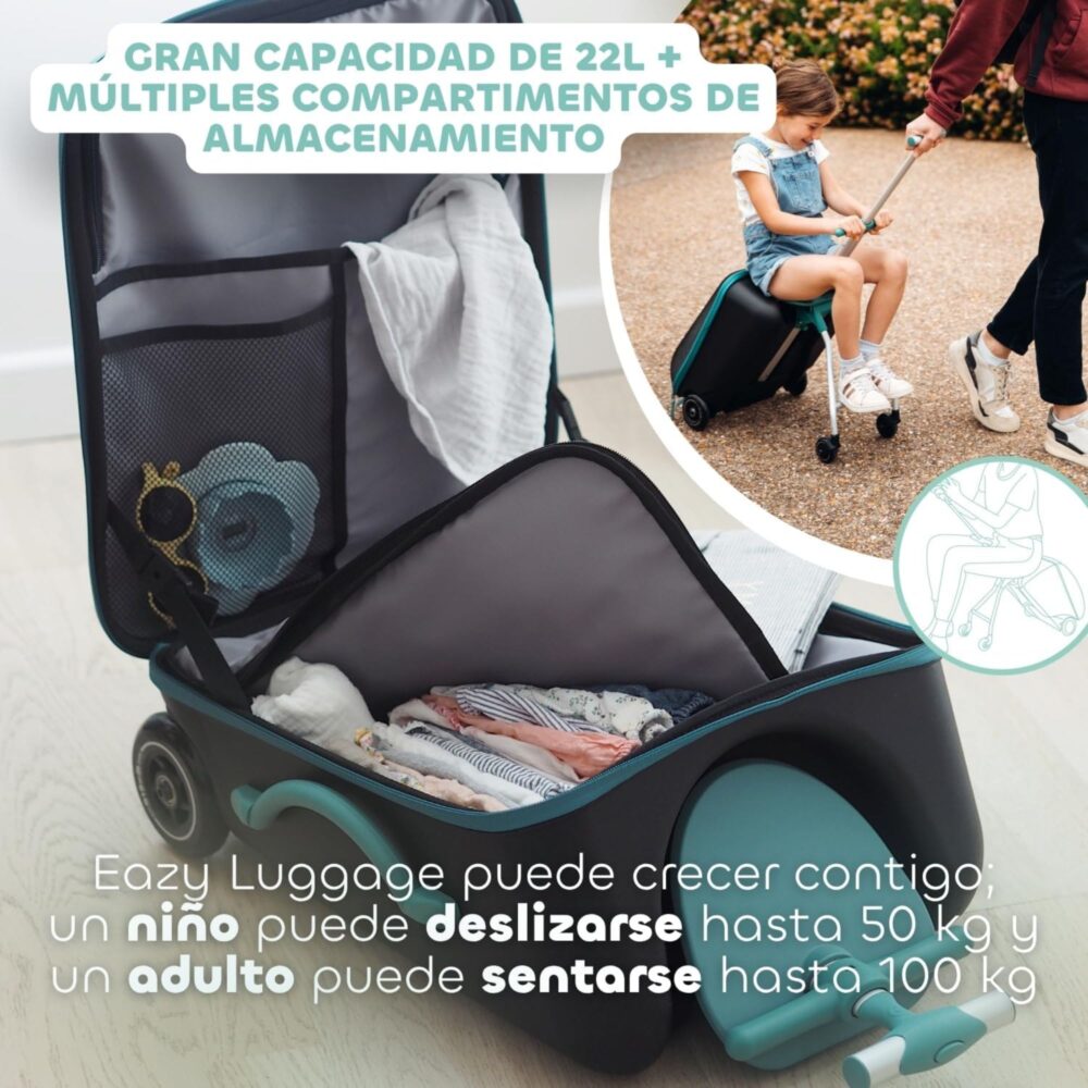 Maleta de viaje Eazy verde-azul - BEABA
