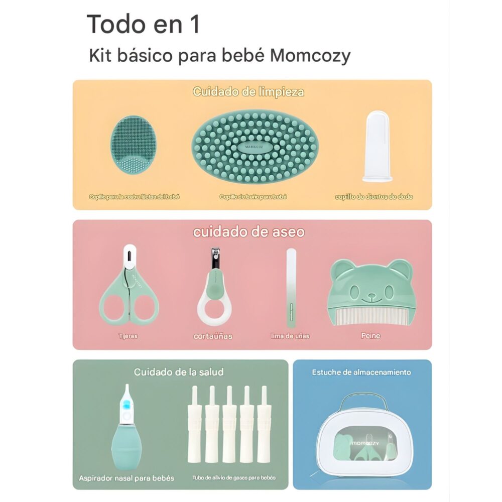 KIT BÁSICO PARA EL BEBÉ MOMCOZY