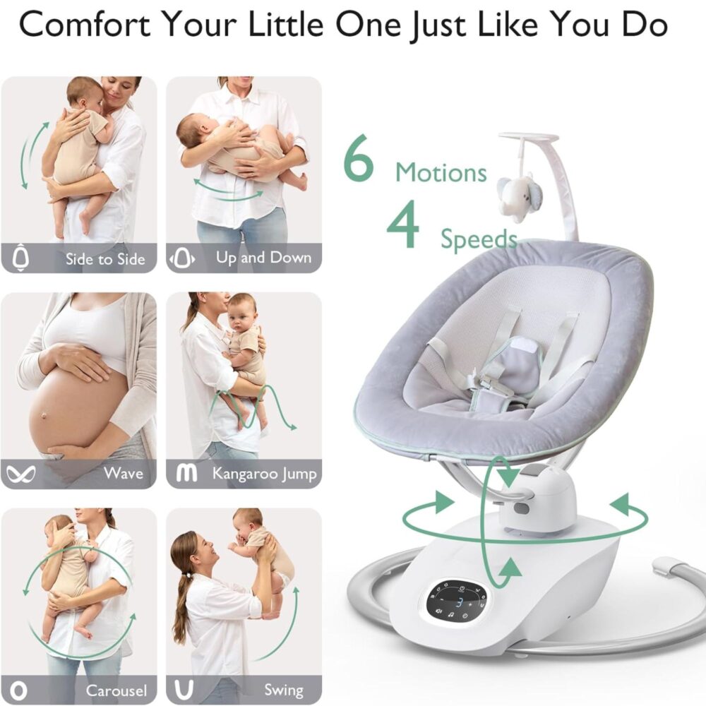 MECEDORA ELÉCTRICA PARA BEBÉ MOMCOZY