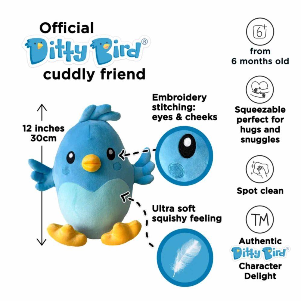 PELUCHE DITTY BIRD DE 30CM