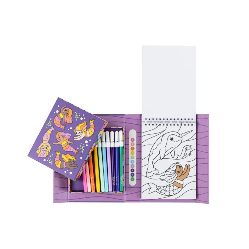 SET PARA COLOREAR BY NUMBERS SET SIRENAS Y AMIGAS TIGER TRIBE