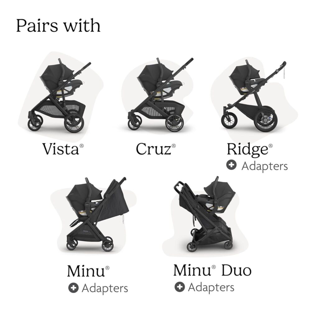 ASIENTO DE AUTO MODELO ARIA V2 PARA VISTA V3 / VISTA V2 / CRUZ V2 / MINU V2 / RIDGE UPPABABY