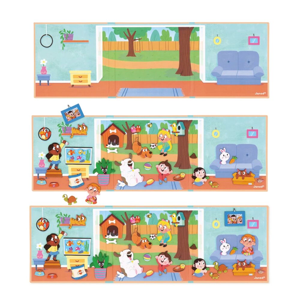 MAGNETI' STORIES ANIMALES DOMÉSTICOS JANOD