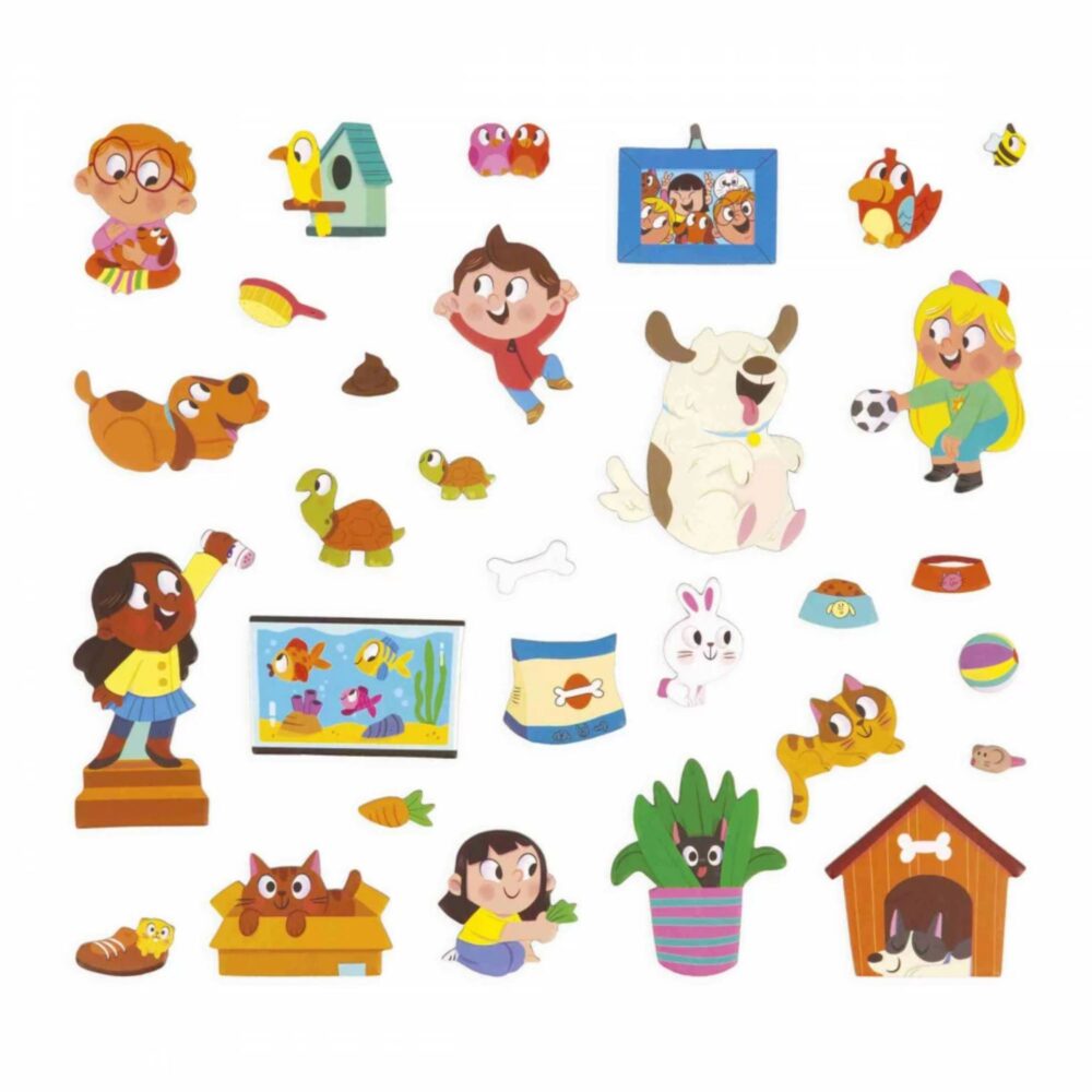 MAGNETI' STORIES ANIMALES DOMÉSTICOS JANOD