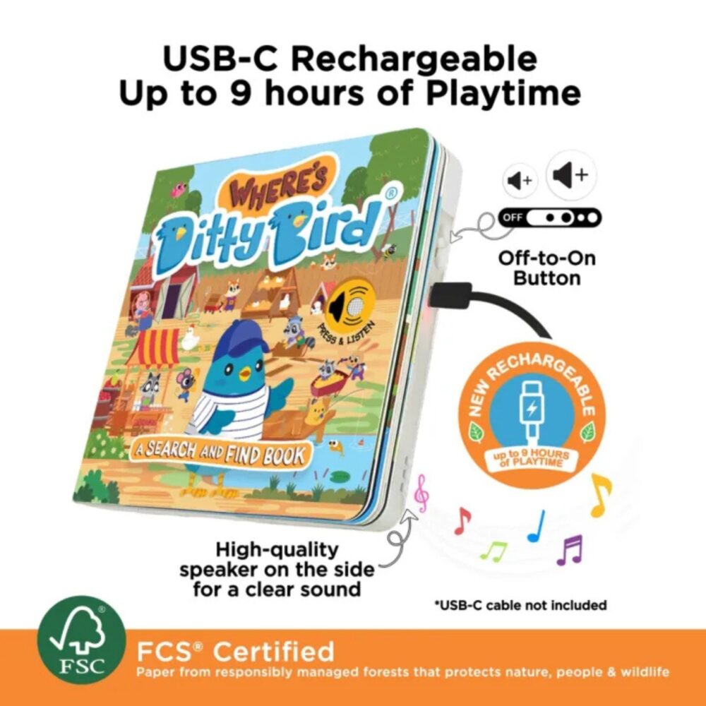 LIBRO MUSICAL DÓNDE ESTÁ DITTY EN INGLÉS - DITTY BIRD