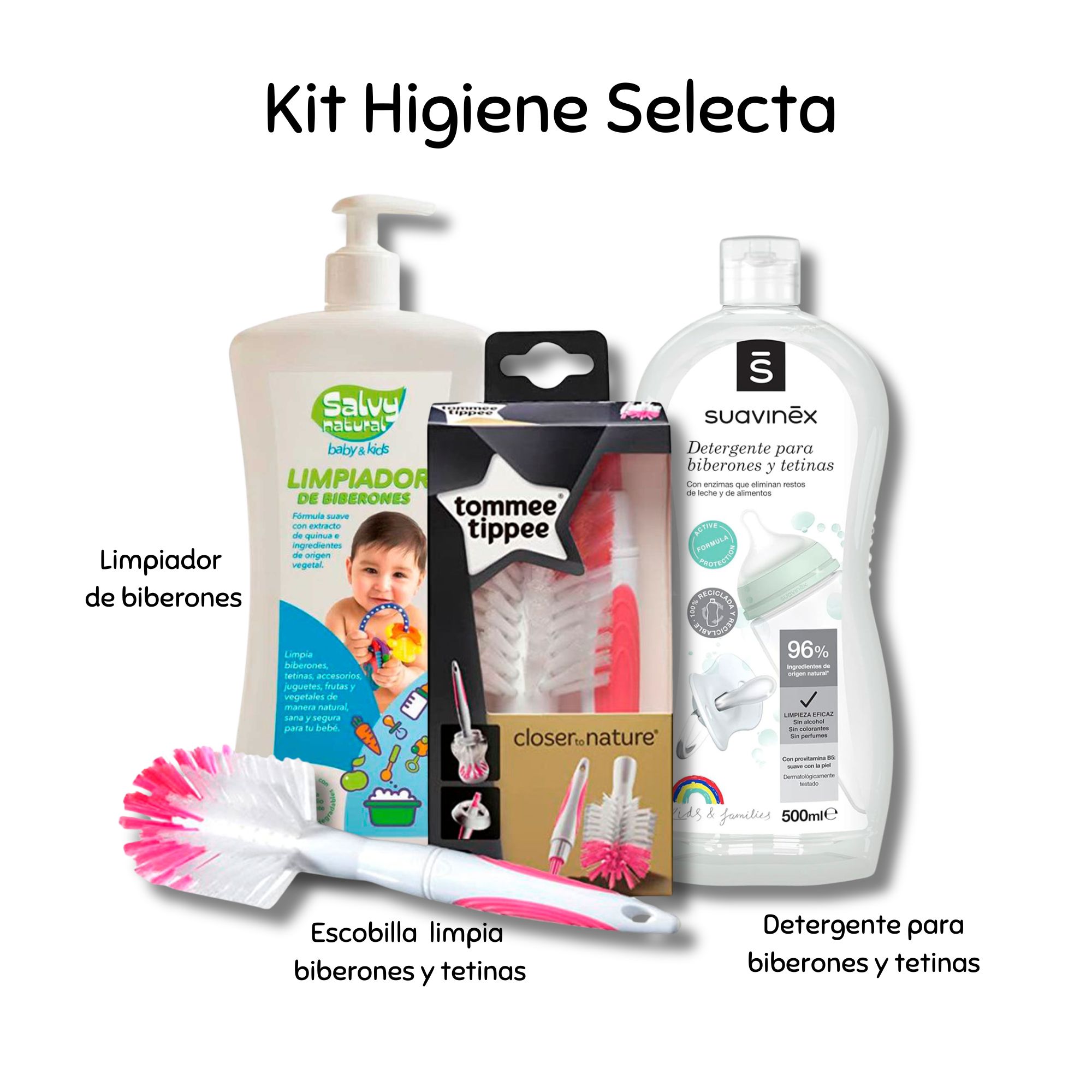 LIMPIADOR DE BIBERONES Y ACCESORIOS CON EXTRACTO DE QUINUA DE 500 ML SALVY NATURAL