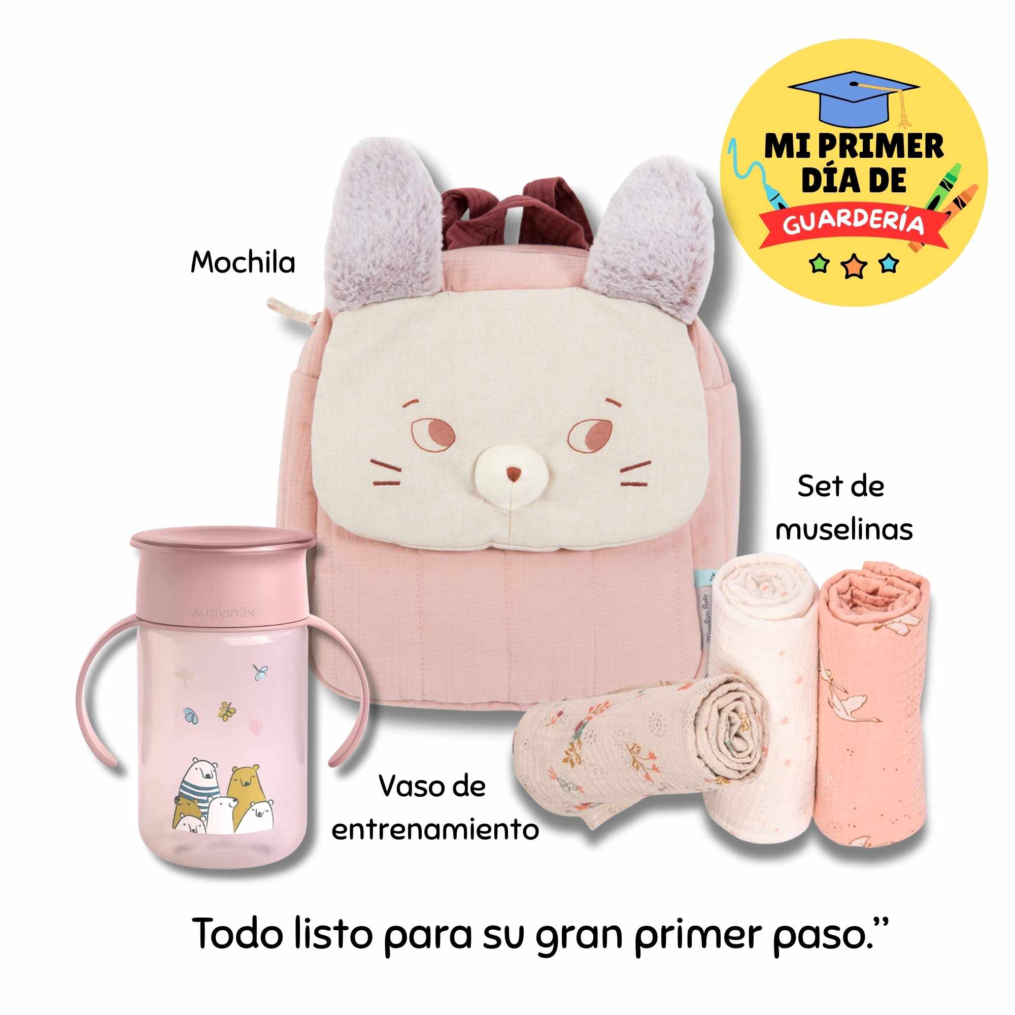 PORTA SNACK ACERO INOXIDABLE COLECCIÓN TRES CONEJITOS