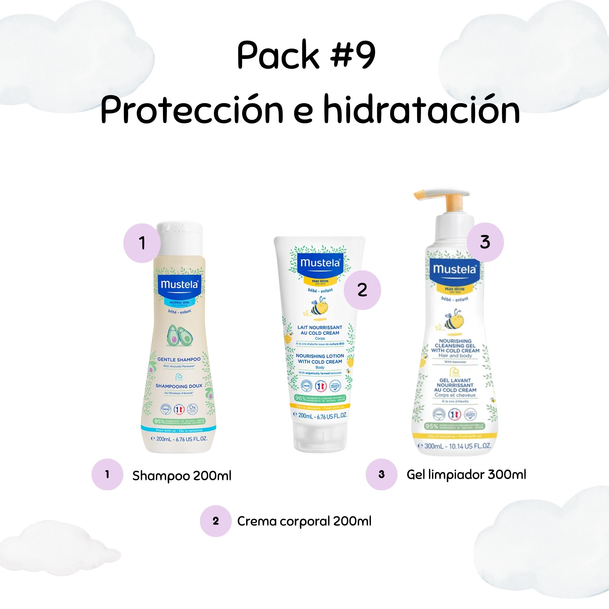 SHAMPOO SUAVE CON ACEITE DE PALTA Y EXTRACTO DE MANZANILLA 200 ML MUSTELA
