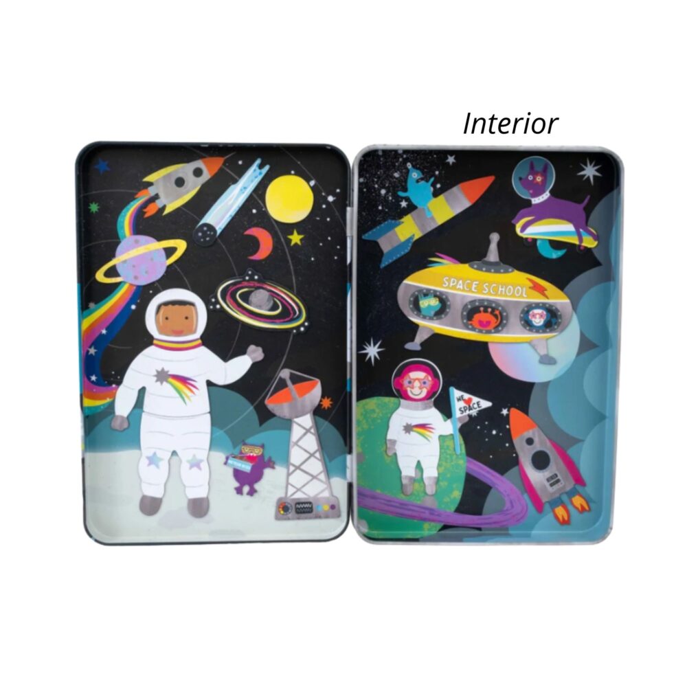 Juego magnético en lata "Espacio" - Muyutoys