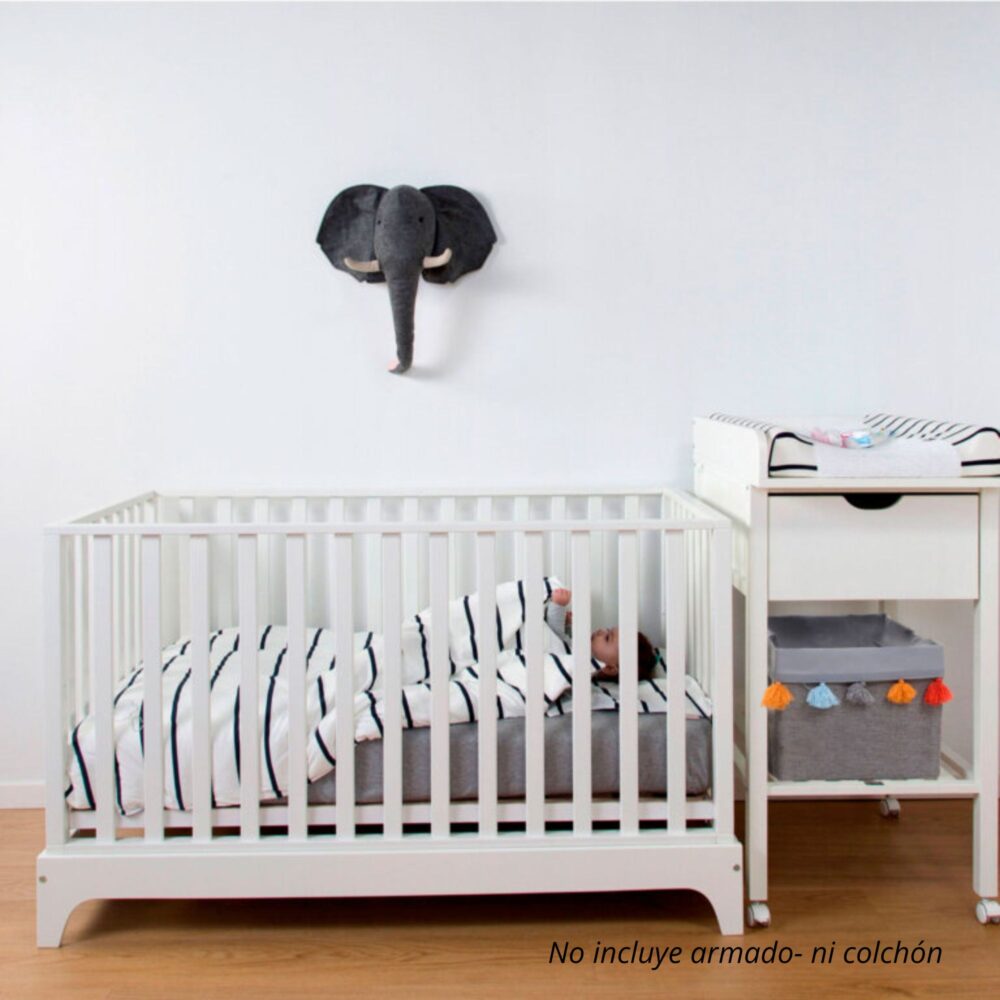 Cama cuna Mod. Cot BED17 White 140 x 70 cm - CHILDHOME