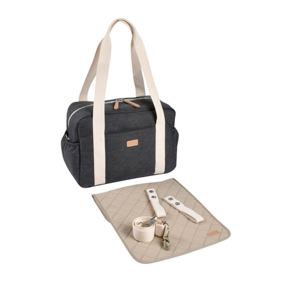 Bolso cambiador BEABA Dark Grey Paris – Diseño premium y funcional para bebé