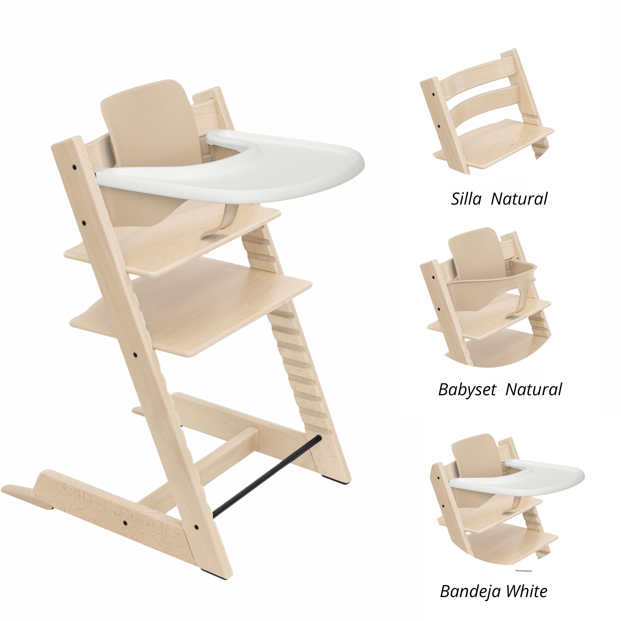 Barra Metálica 2 Piezas para Silla Tripp Trapp Stokke – Seguridad y Funcionalidad