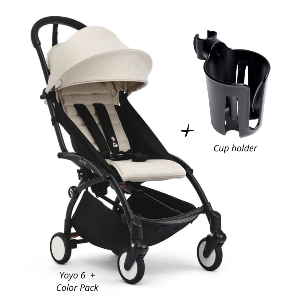 Coche de bebé Stokke YOYO³ Bonpoint 6+ + Porta vasos – ligero y compacto