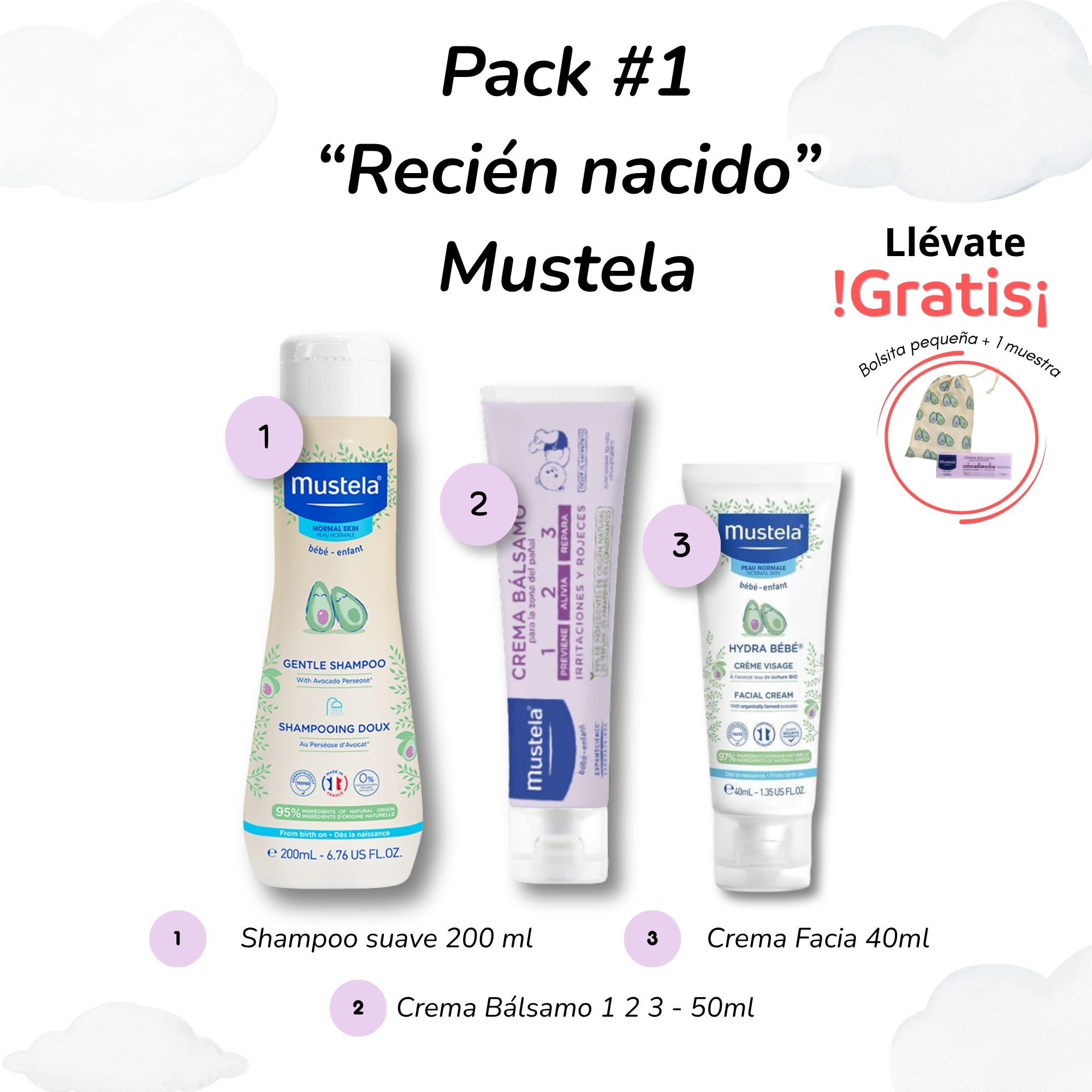 Pack 4 - Recién nacido cuidado del bebé