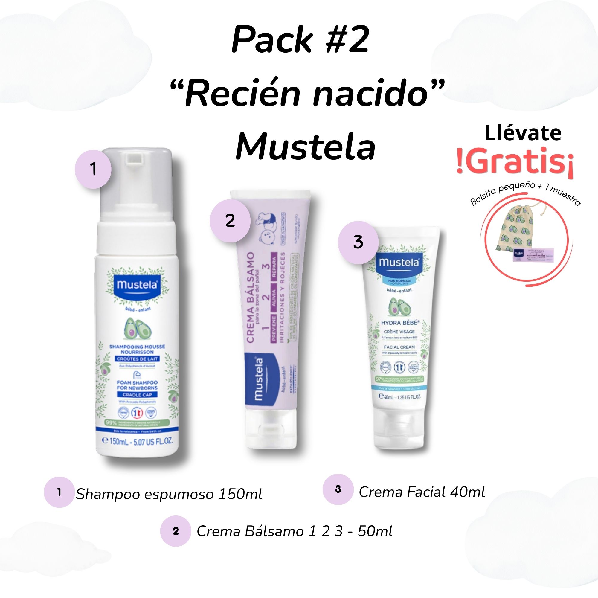 Pack 4 - Recién nacido cuidado del bebé