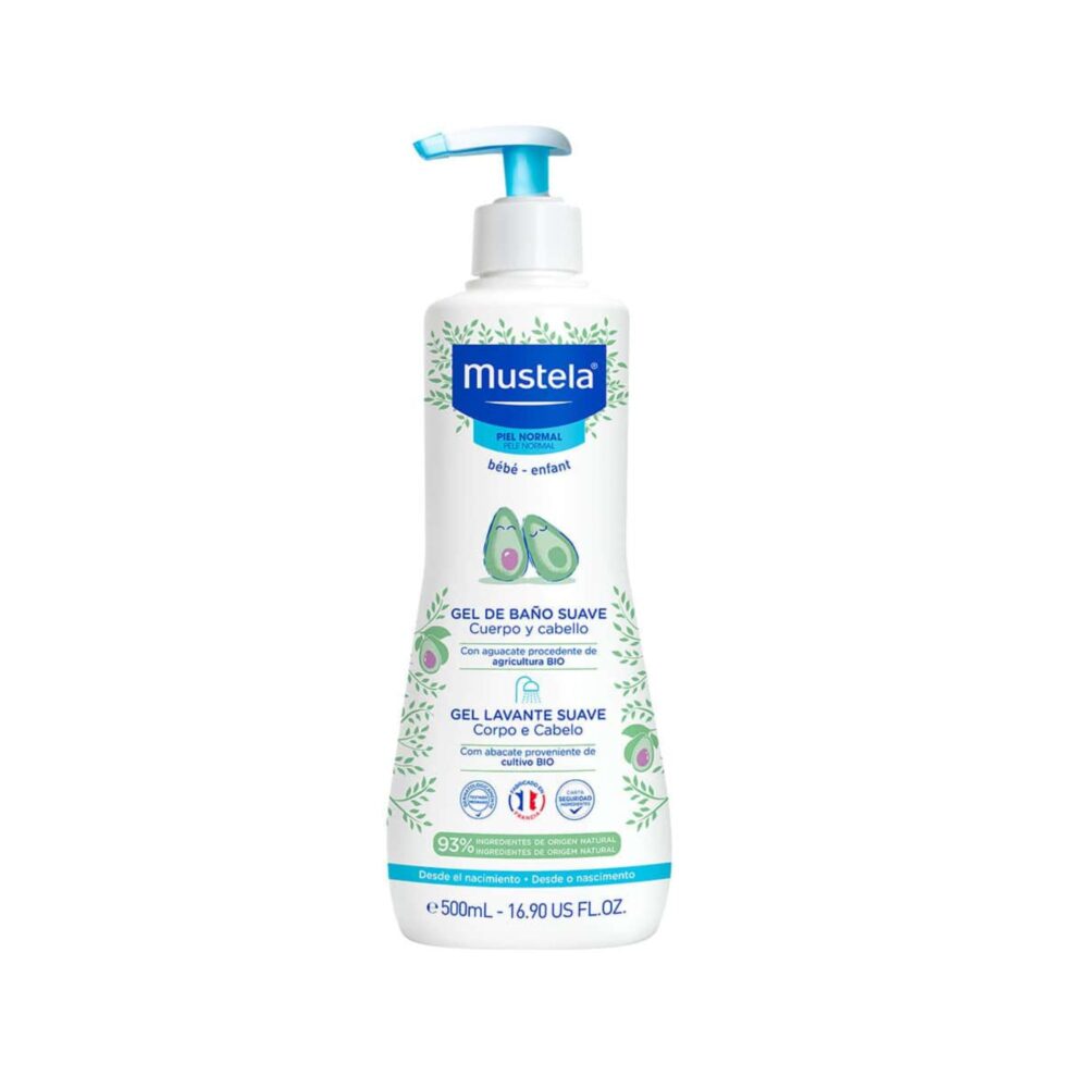 Gel de baño para bebé cabello y cuerpo de 500 ml - MUSTELA
