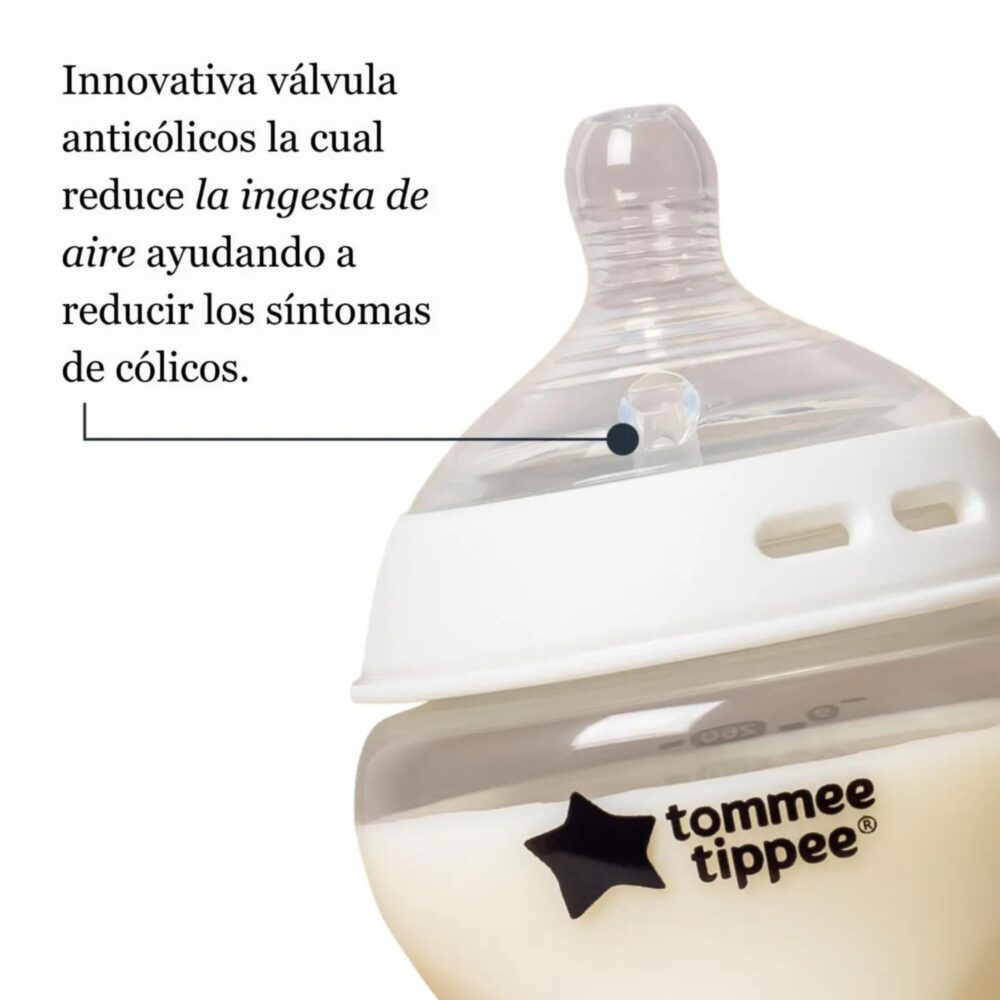 Biberón Natural Start 11oz X2und - TOMMEE TIPPEE