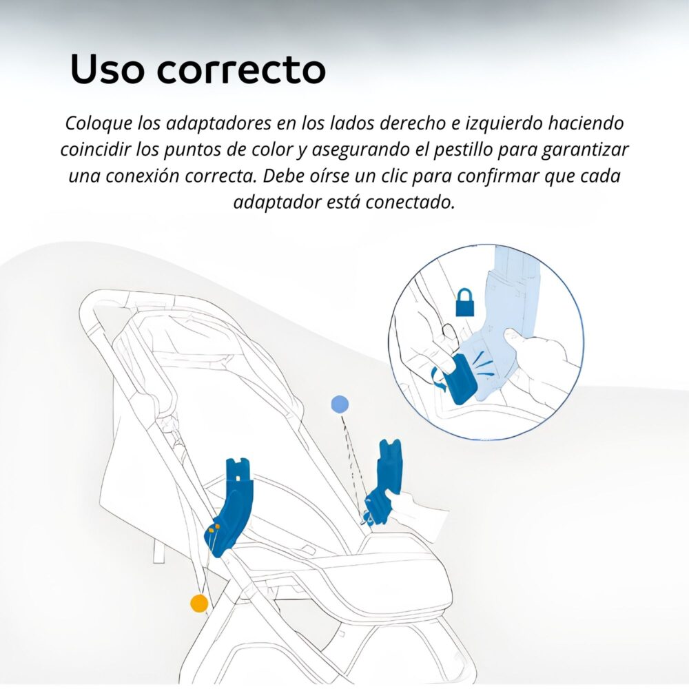 Adaptadores de asiento de auto Minu V3 UPPAbaby (Mesa y Aria) – Instalación Segura y Fácil
