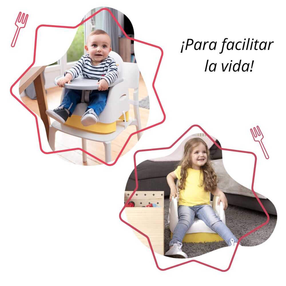 Asiento Sun cómodo, compacto, plegable y con estante extraíble - BABYMOOV