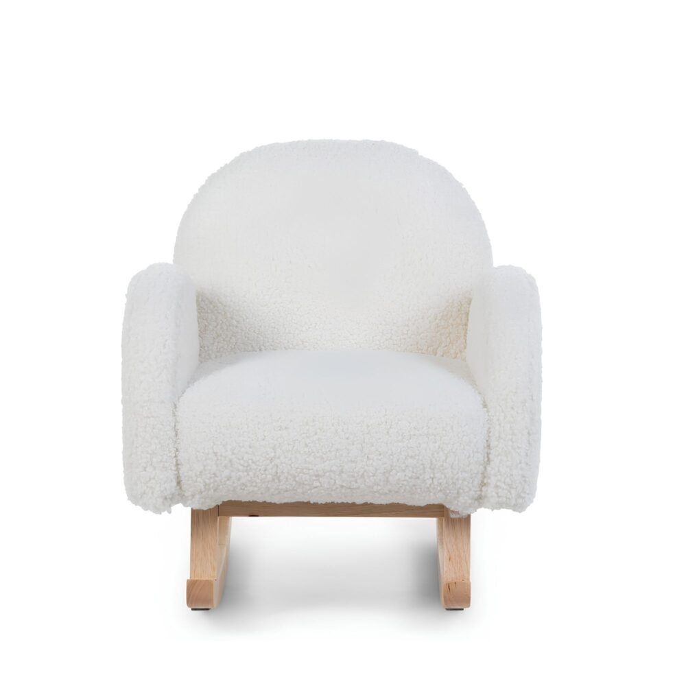 Silla Mecedora infantil Teddy blanco - CHILDHOME