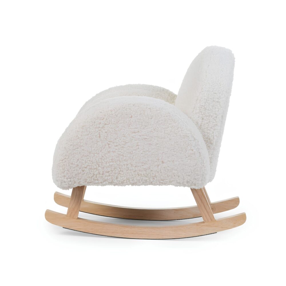 Silla Mecedora infantil Teddy blanco - CHILDHOME