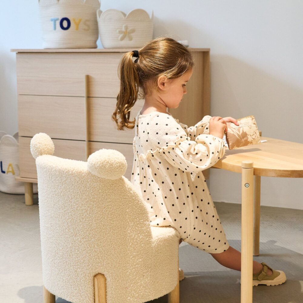 Silla infantil Teddy blanco - CHILDHOME