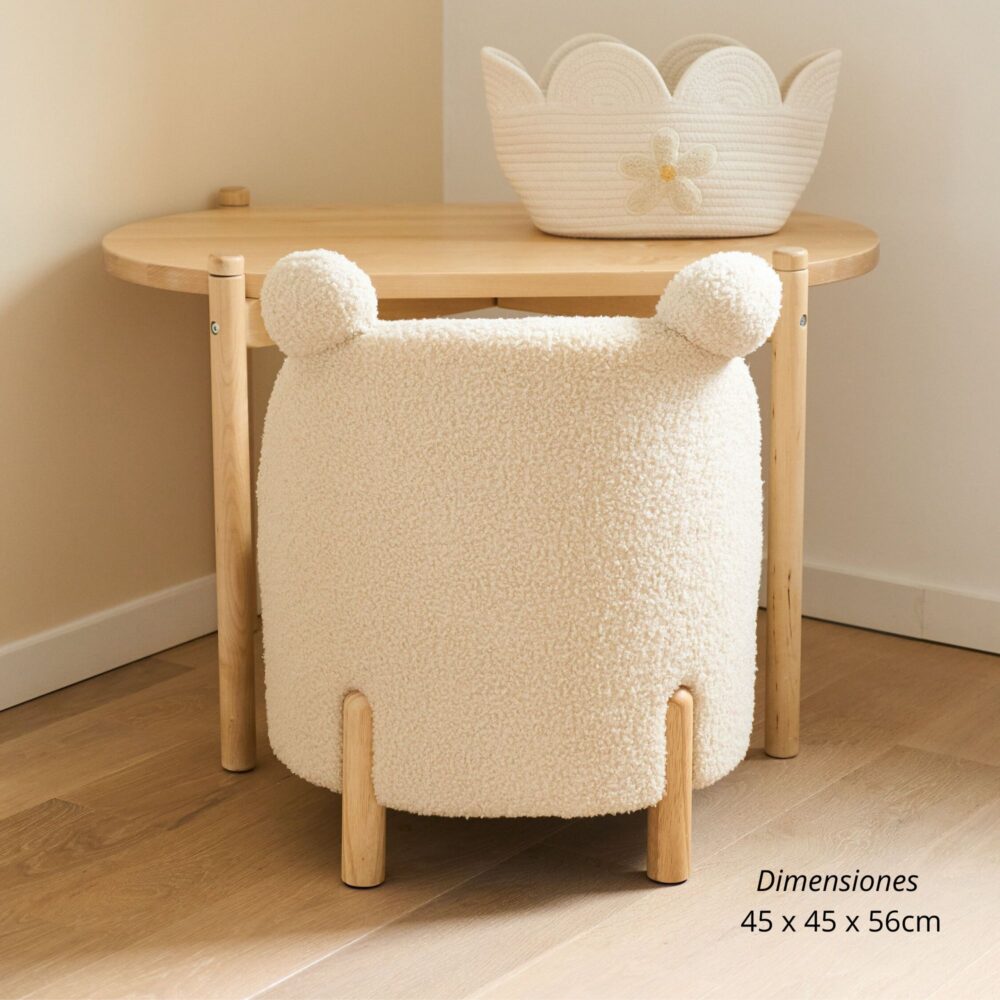Silla infantil Teddy blanco - CHILDHOME