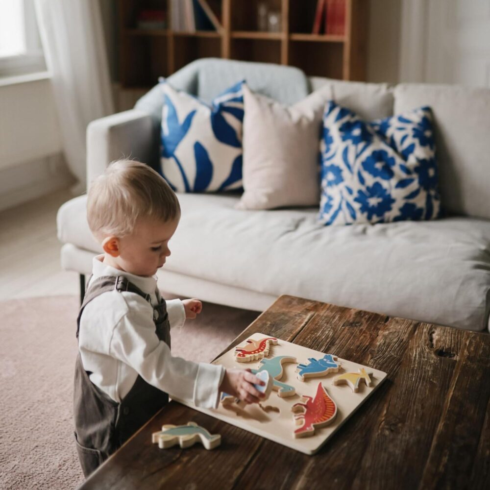 Puzzle espacial de madera | para niños de 3 años en adelante - MUSHIE