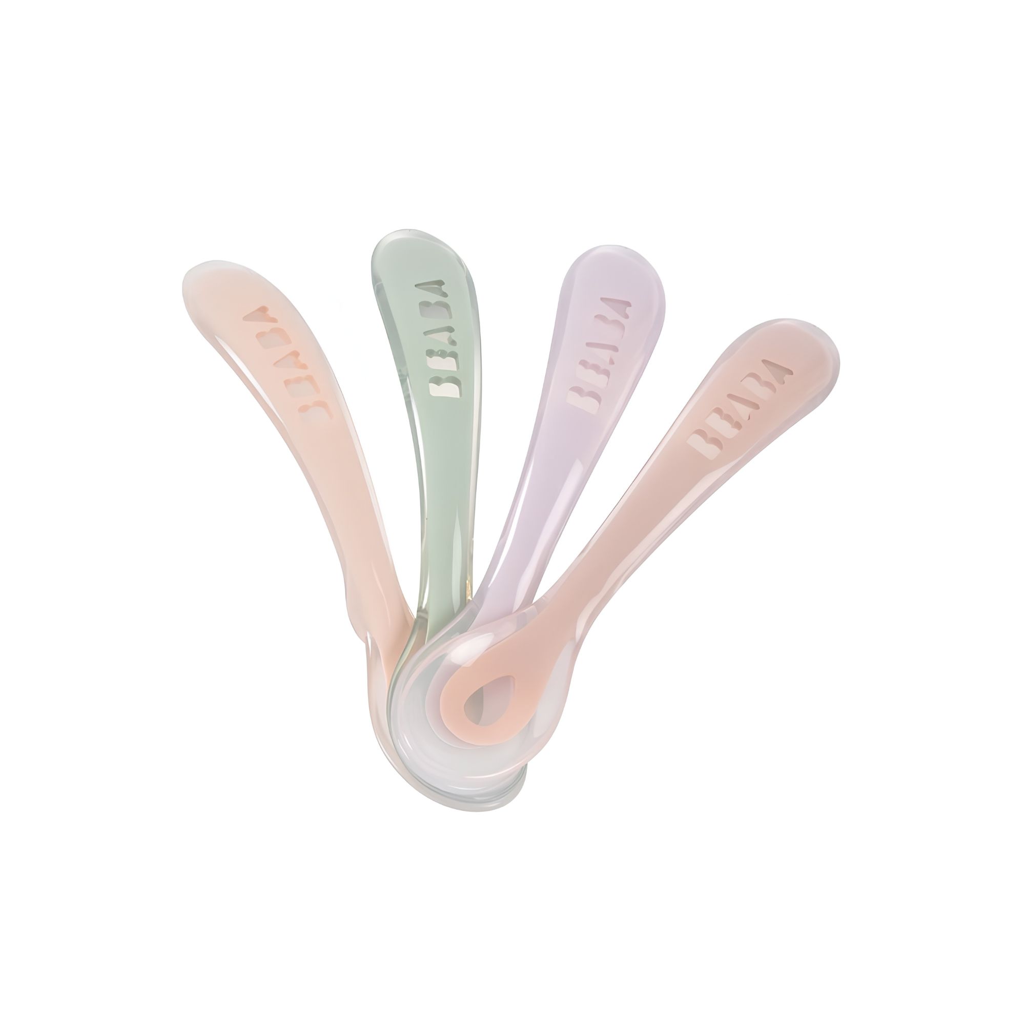 Set de 4 cucharas de silicona 2da etapa - BEABA