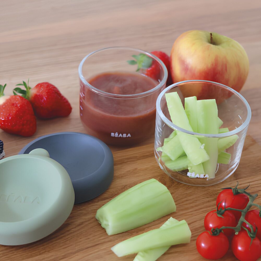 Set de 2 frascos de vidrio para conservar alimentos de 150 ml -BEABA