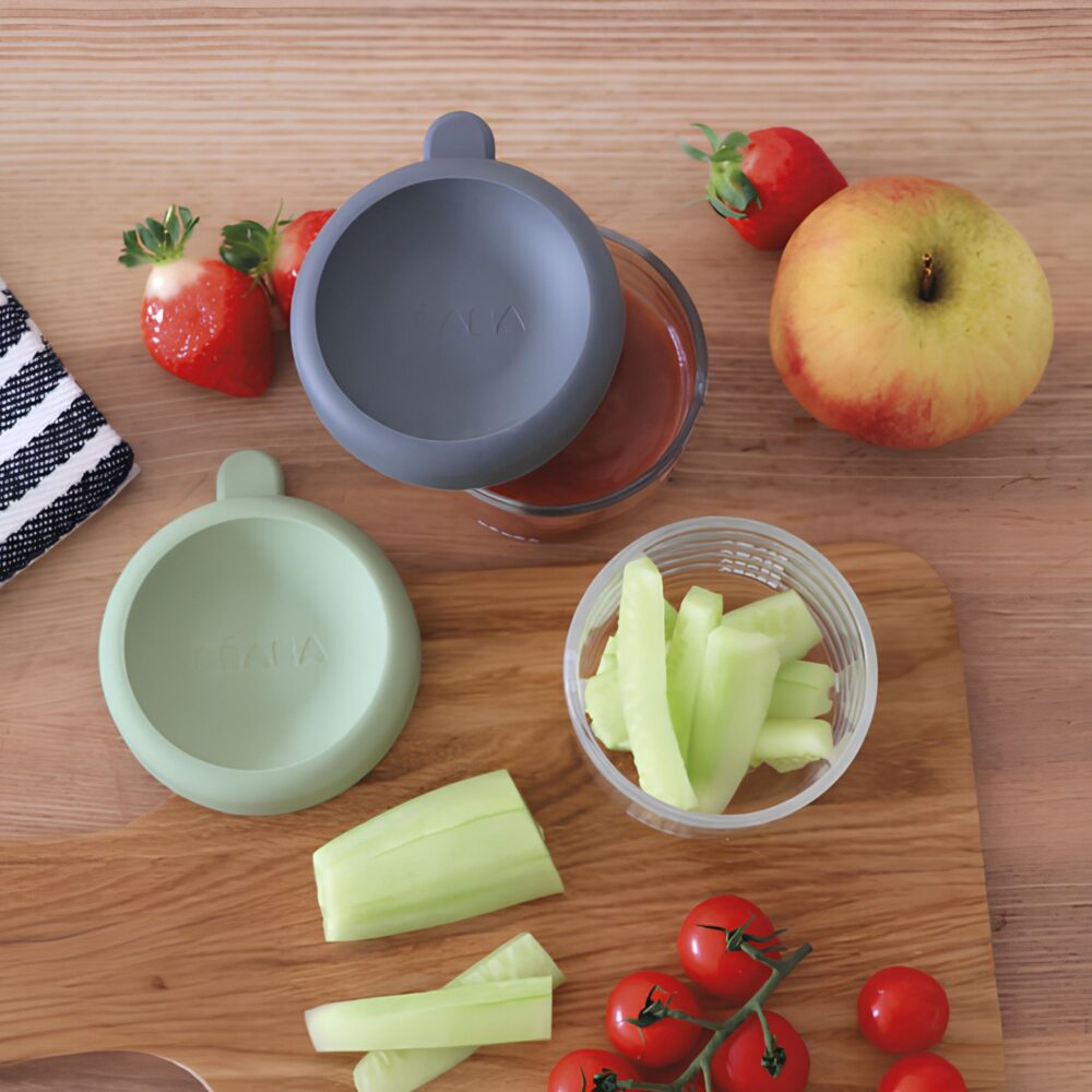 Set de 2 frascos de vidrio para conservar alimentos de 150 ml -BEABA