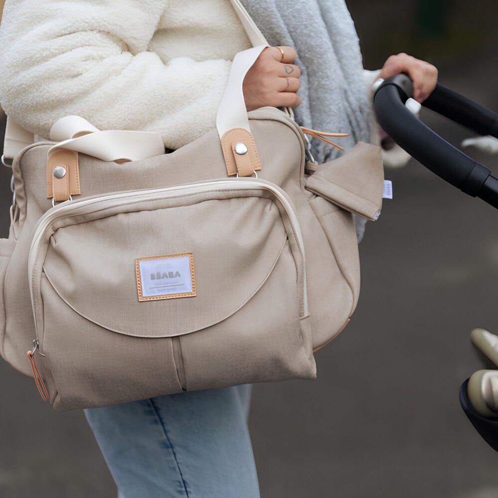Bolso cambiador BEABA Sac Geneve II Gacela Brezada – Diseño premium y funcional para bebé