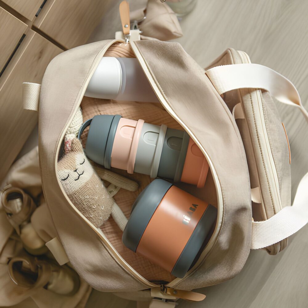 Bolso cambiador BEABA Sac Geneve II Gacela Brezada – Diseño premium y funcional para bebé