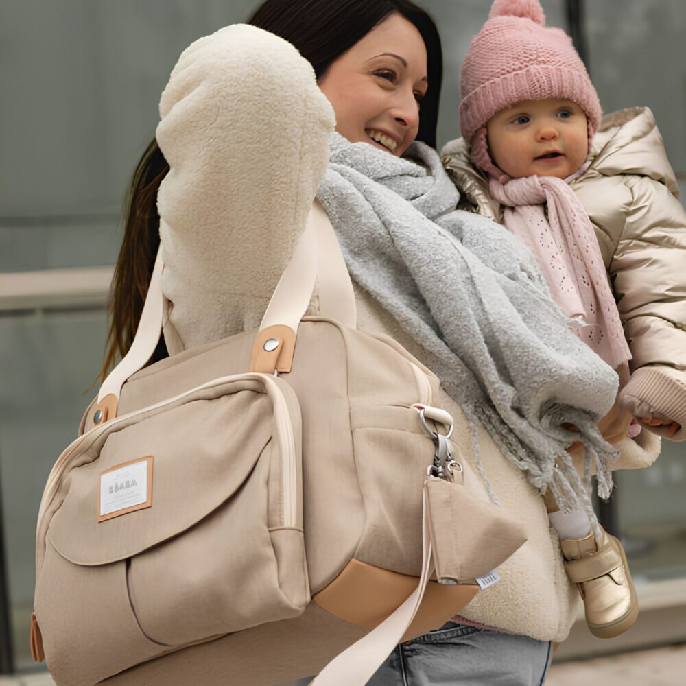 Bolso cambiador BEABA Sac Geneve II Gacela Brezada – Diseño premium y funcional para bebé