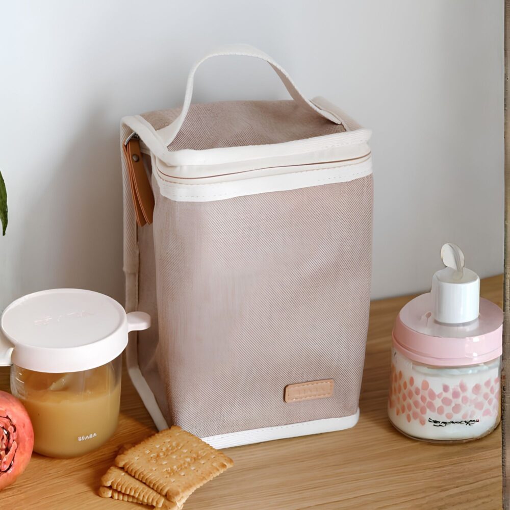 Bolsa Isotérmica Beaba – Heather Gazell para Comida de Bebé