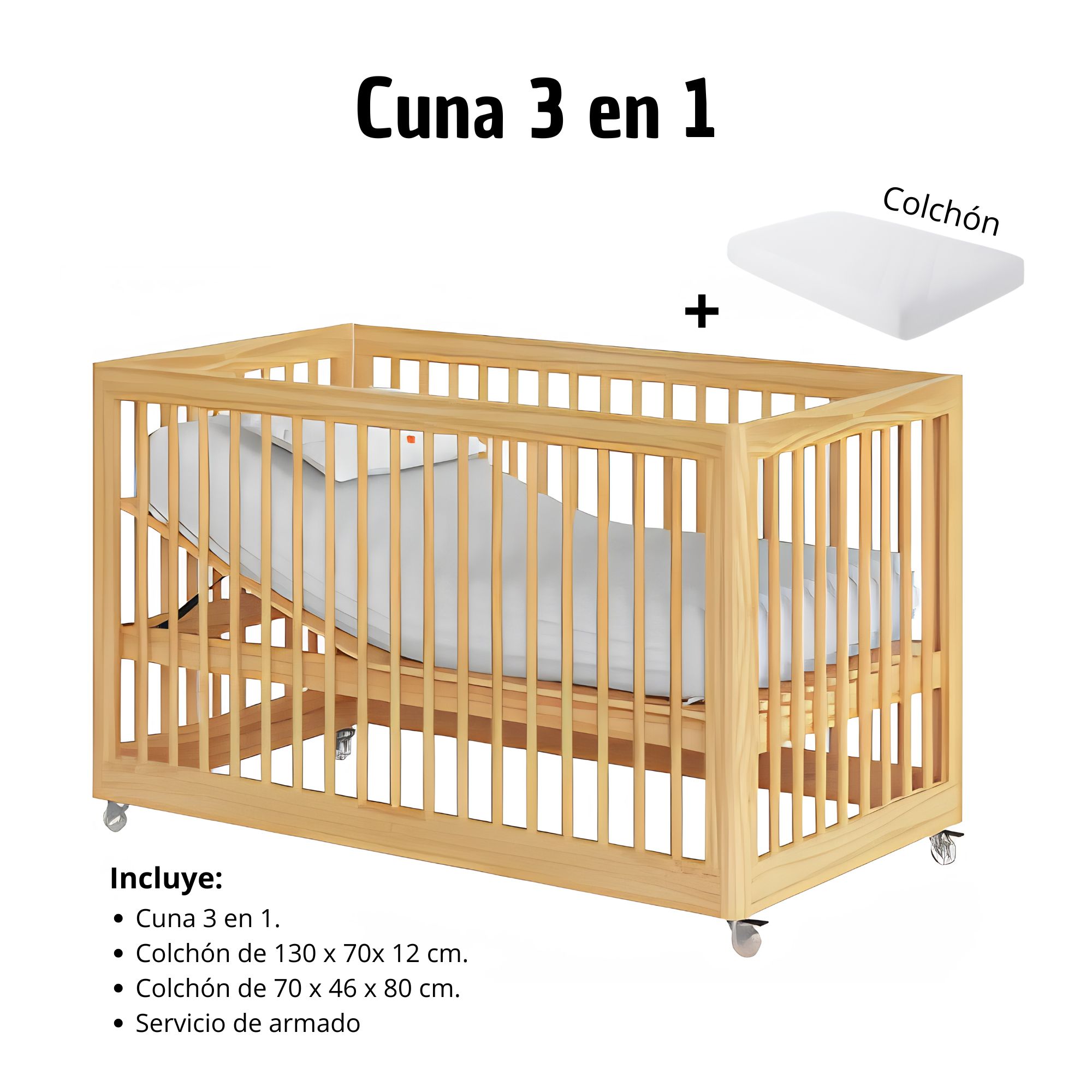 Cuna Mini Sleepi V3 evolutiva madera de haya - STOKKE
