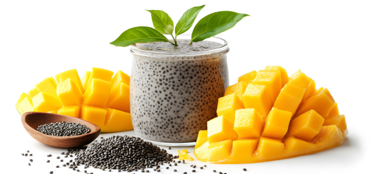 Budín de Chía y Mango para Bebés Budín de Chía y Mango para Bebés