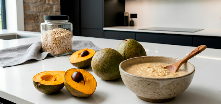 Mazamorra Suave de Avena y Lúcuma Mazamorra Suave de Avena y Lúcuma