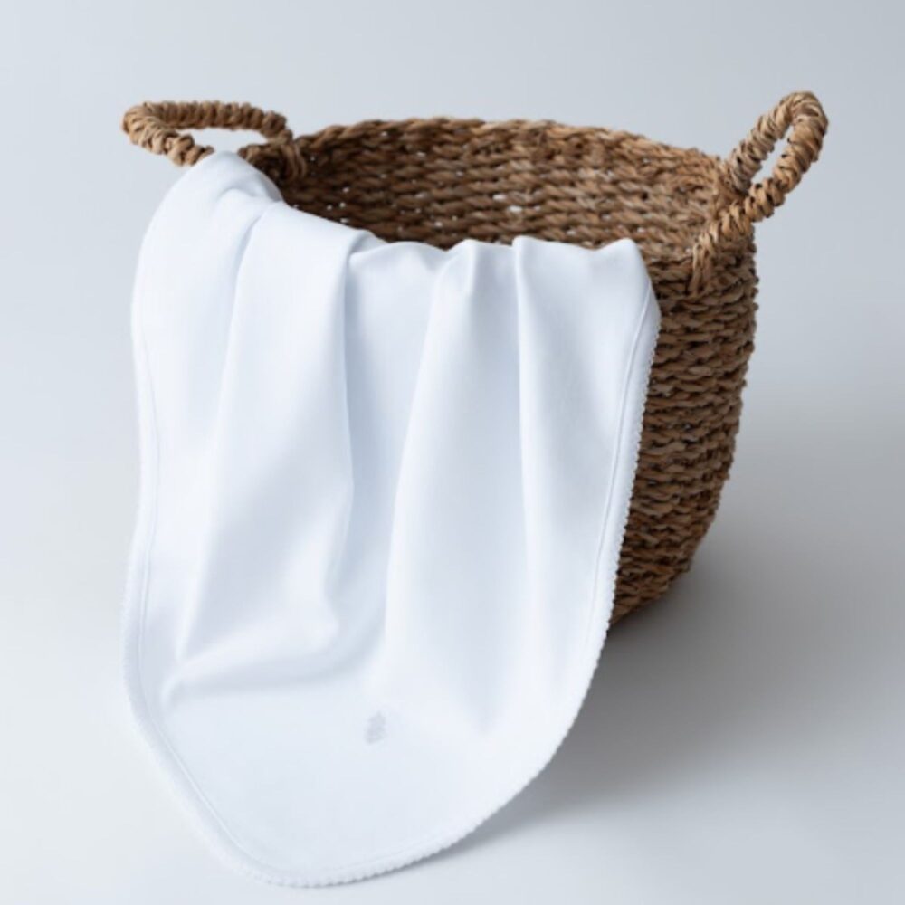 Manta white de doble capa de algodón pima peruano de 10 x 70 cm - PIMA LIMA