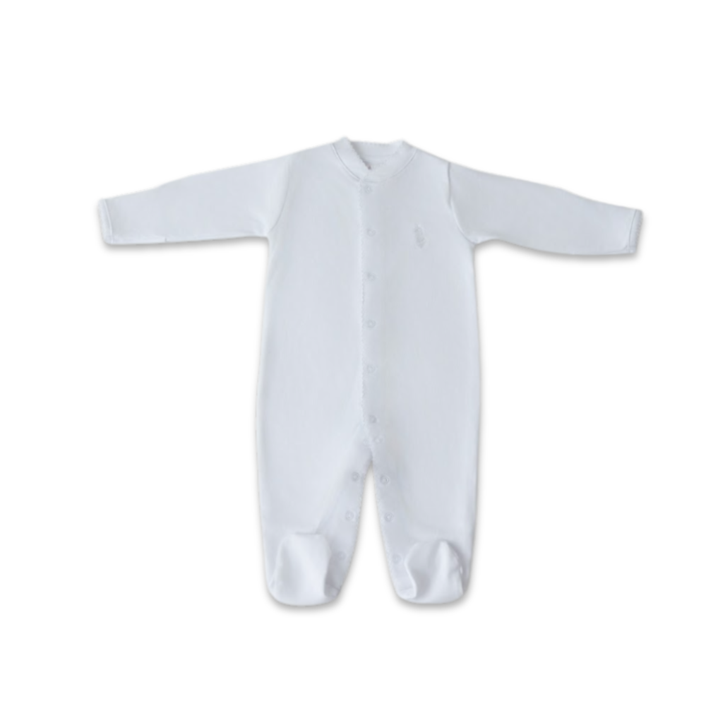 Enterizo Mod. O con broche y picueta 100% algodón Pima peruano - PIMA LIMA