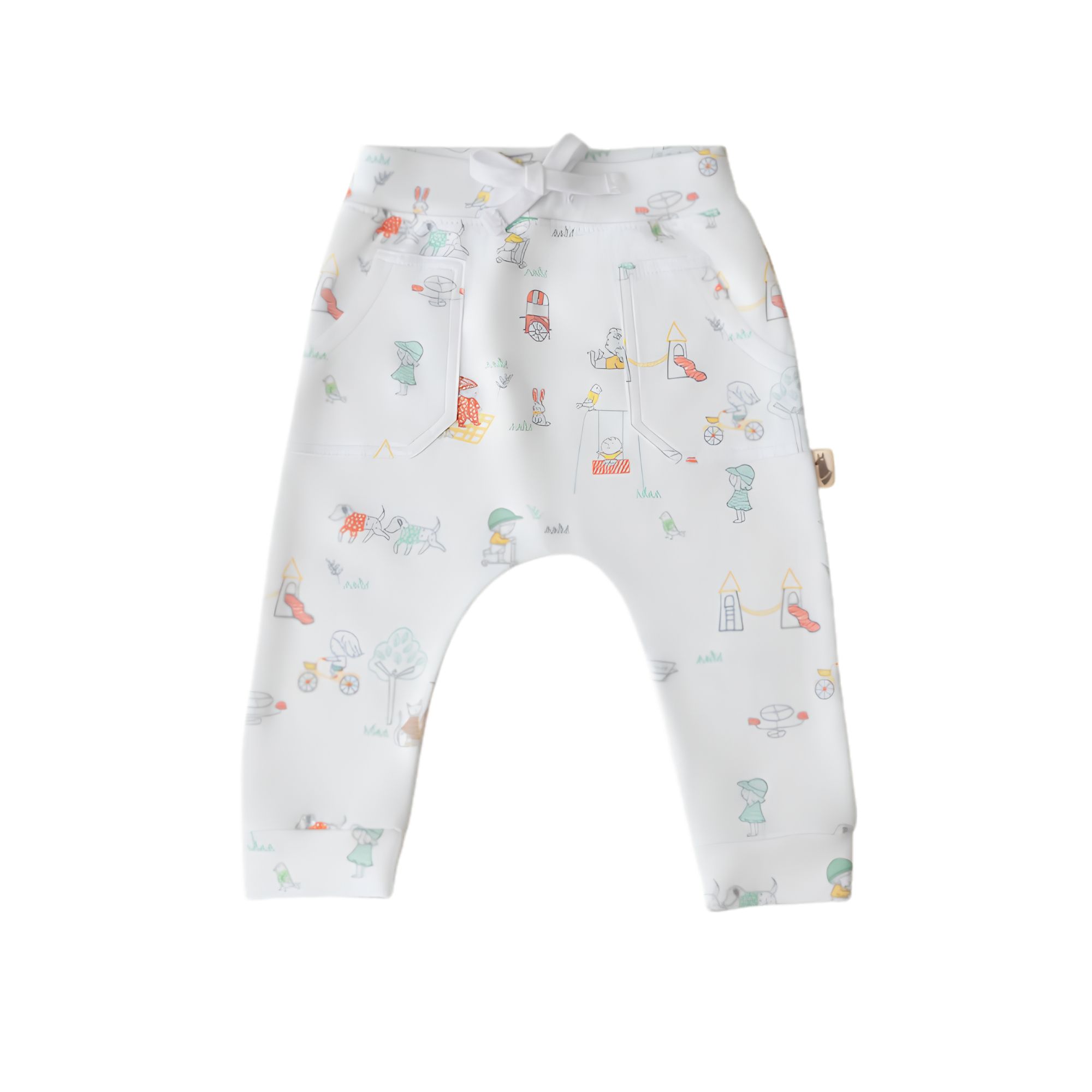 Pantalón Mod. Park white con bolsillos y twill 100% algodón Pima - PIMA LIMA Pantalón Mod. Park white con bolsillos y twill 100% algodón Pima - PIMA LIMA