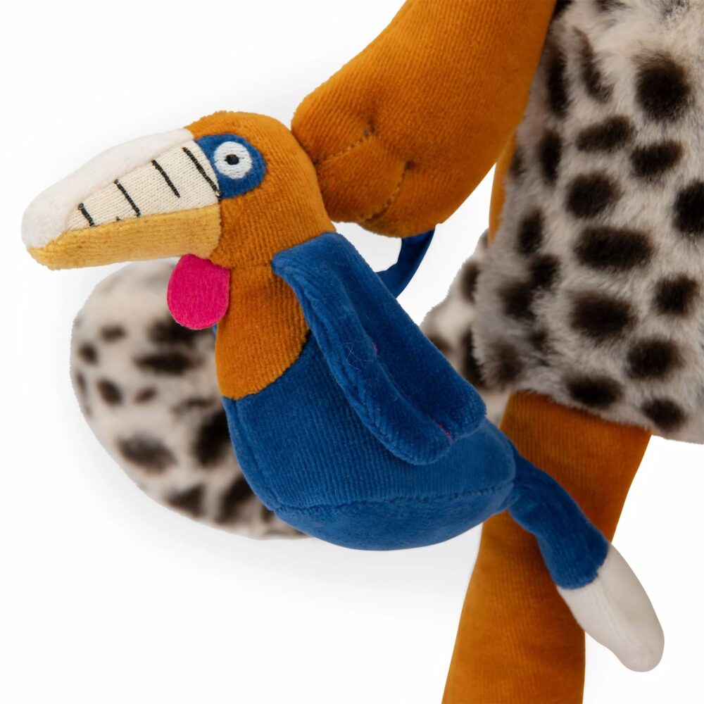 Peluche leopardo de actividades Colección La Foret Mawa - MOULIN ROTY