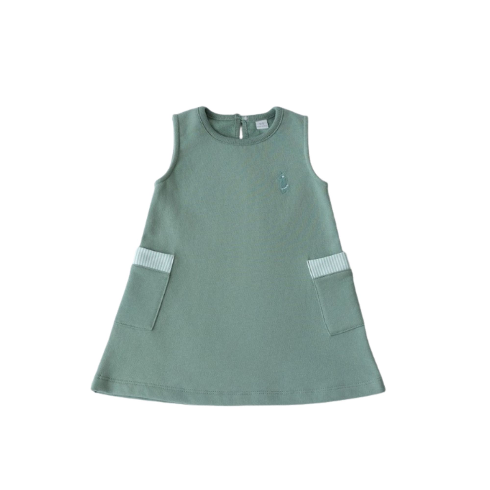 Vestido franela sin manga de algodón peruano - PIMA LIMA