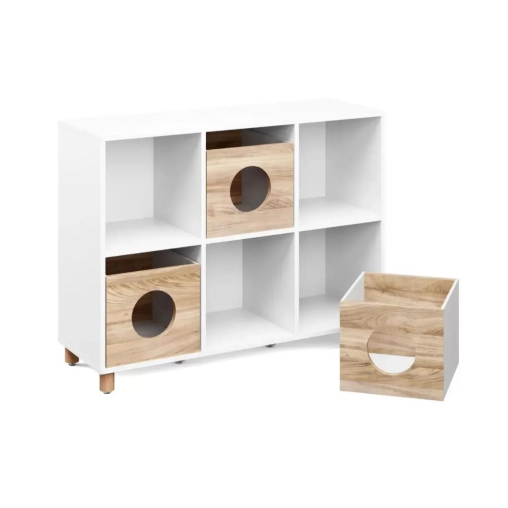 Estantería de juguetes La Casita de 78,6 x 103 x 35,6 cm - DIVICAR