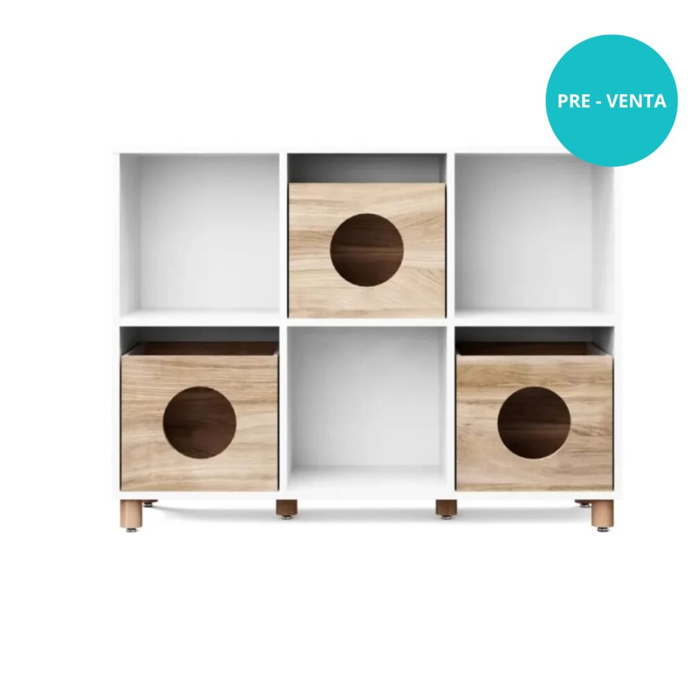 Estantería de juguetes La Casita de 78,6 x 103 x 35,6 cm - DIVICAR