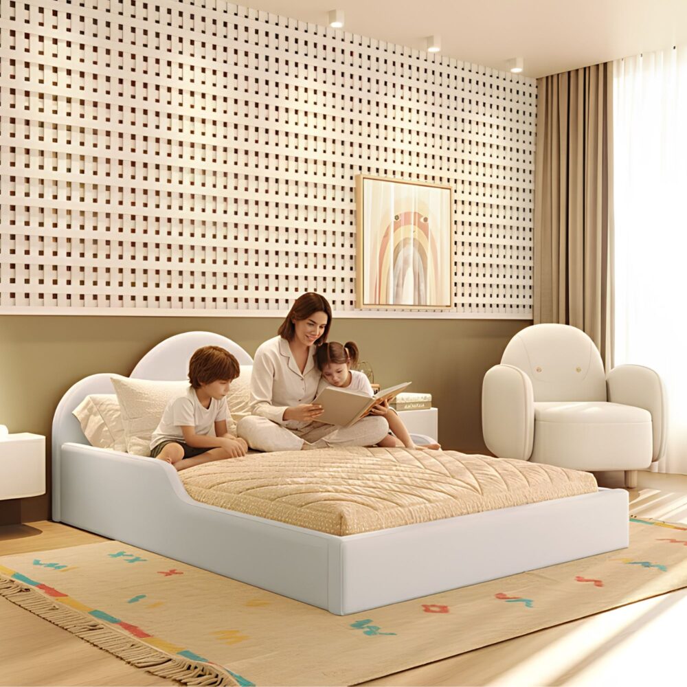 Cama Montessori de algodón de 99 x 162.5 x 203.8 cm + 1 colchón - DIVICAR