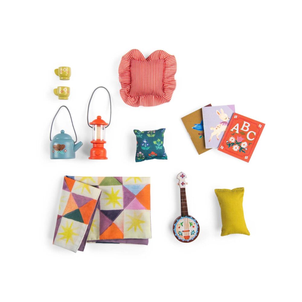 Juego Infantil Junto a la Chimenea Colección Les Minouchkas - MOULIN ROTY
